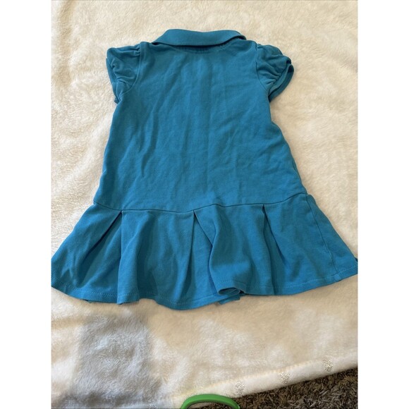 Ralph Lauren White Label 12 Months Blue Ruffle Dress Baby - Picture 8 of 8